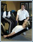 Jay training a client