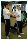 Jay training a client