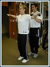 Jay training a client