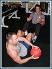 Jay training a client