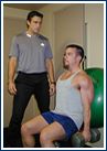 Jay training a client