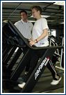Jay training a client